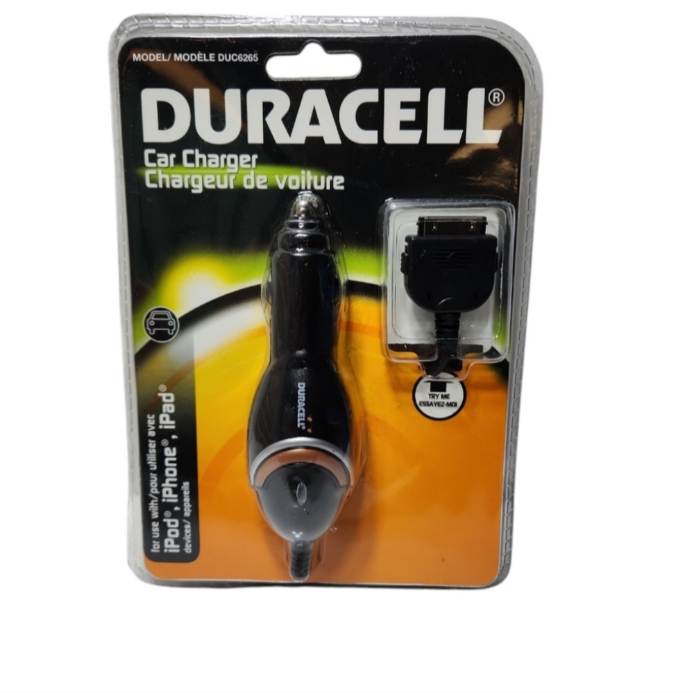 Duracell Car Charger For Use With Ipad, Ipod, IPhone